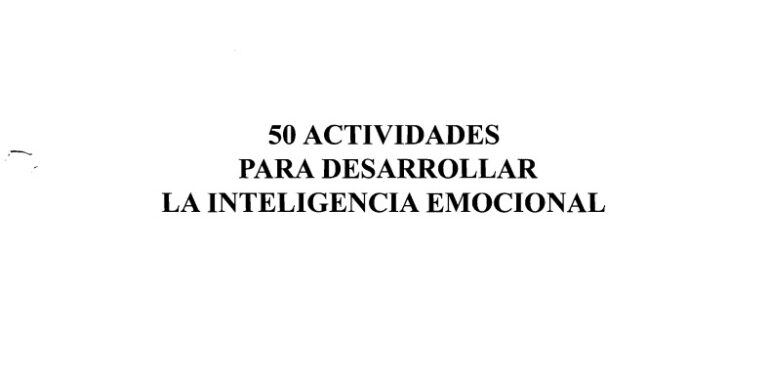 50  Actividades para desarrollar